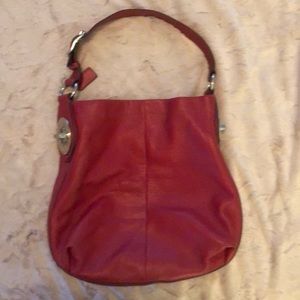 Coach Red Leather tote bag